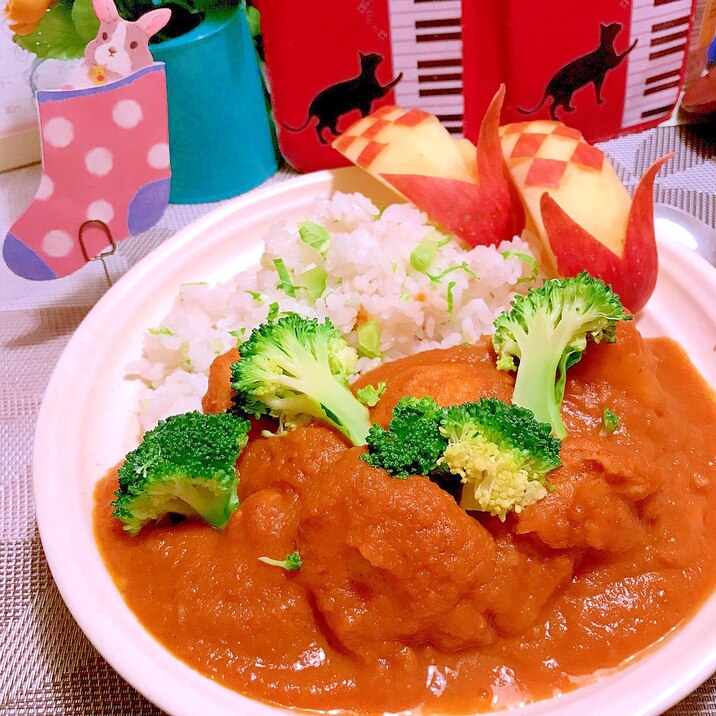 人参ポタージュde簡単時短のチキンカレー